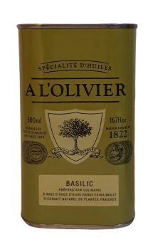 Huile d'olive Basilic 50cl