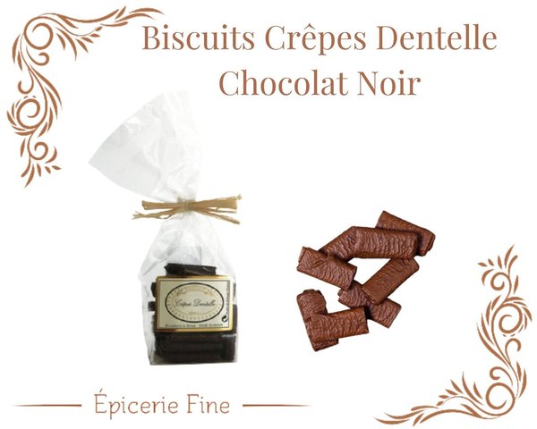 Biscuit CRÊPES DENTELLES chocolat noir