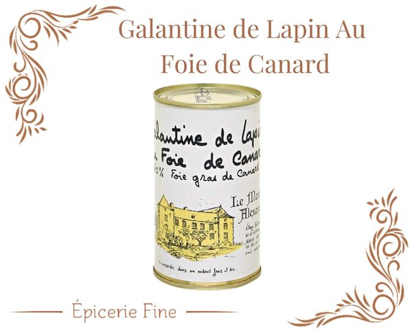Galantine de Lapin au Foie Gras de Canard 20%