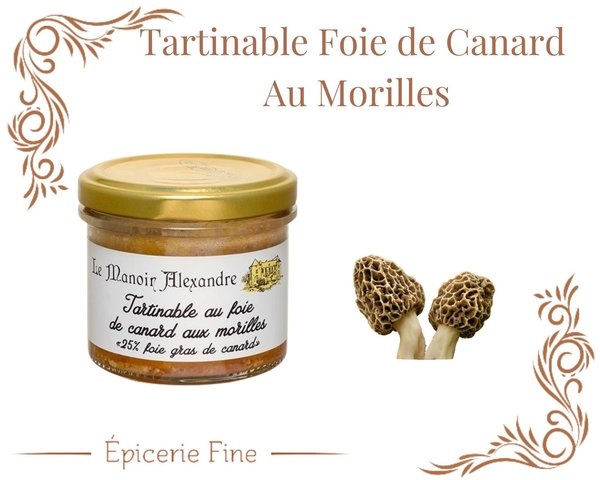 Tartinable au Foie Canard Morilles et Foie Gras